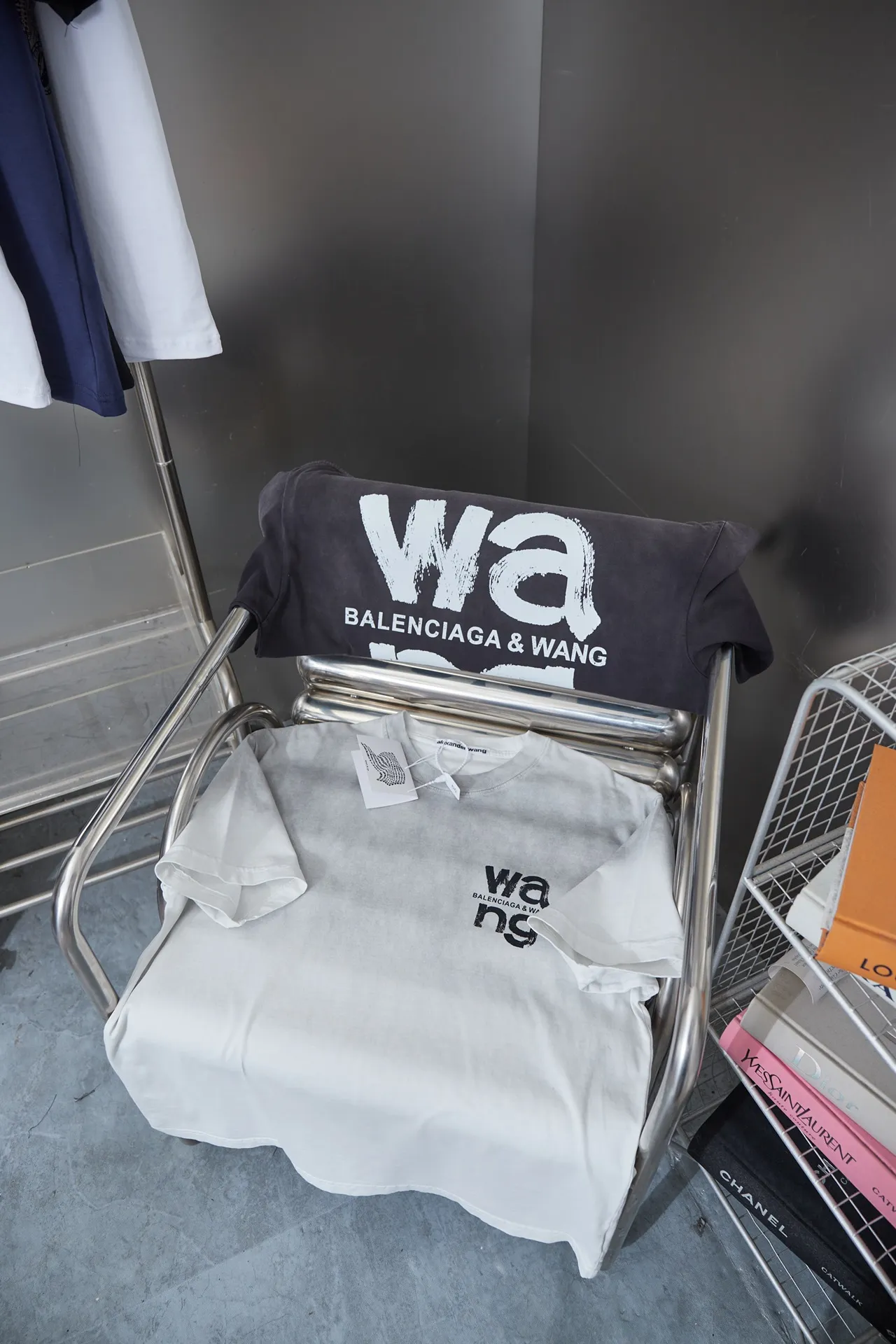Alexarderwang 25SS New Arrival 100% 32 1X 1 ：Black/White/Blue/Green Size：S/M/L/XL